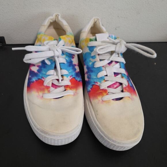 Polo Ralph Lauren Woman's Court Tie Dye Canvas Size 8.5 - Picture 2 of 9
